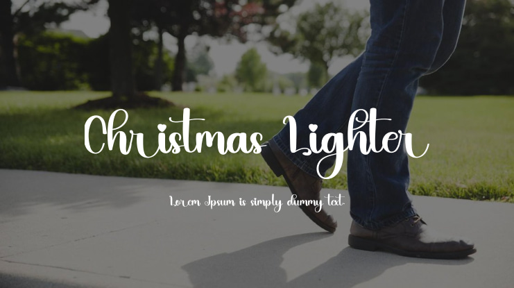 Christmas Lighter Font