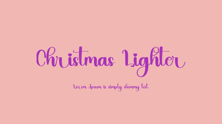 Christmas Lighter Font