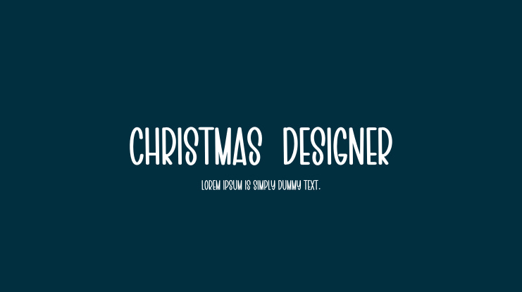 CHRISTMAS  DESIGNER Font