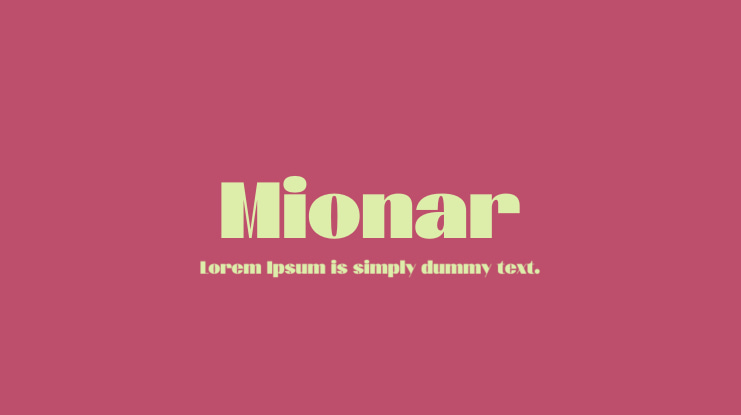 Mionar Font