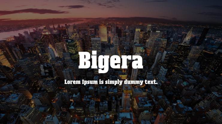 Bigera Font