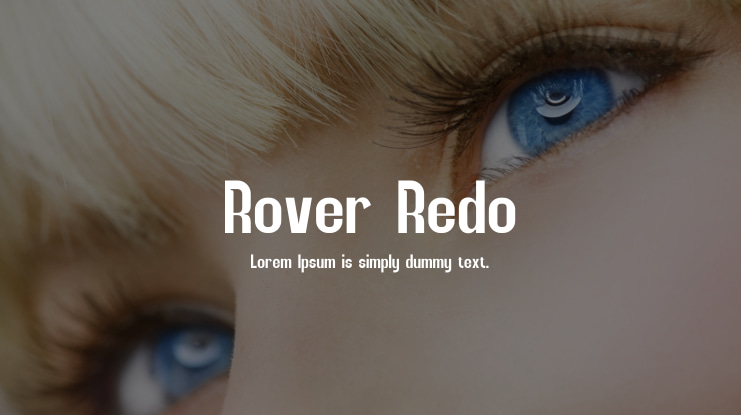 Rover Redo Font