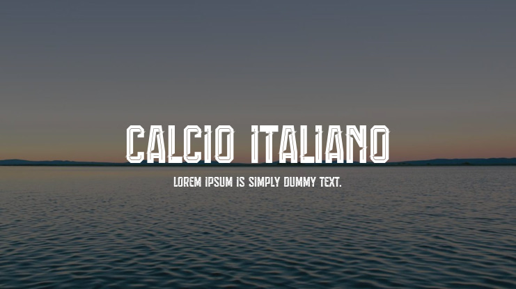 Calcio Italiano Font Family