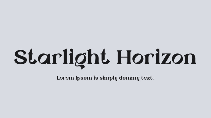 Starlight Horizon Font Family