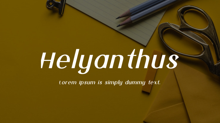 Helyanthus Font