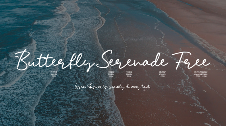 Butterfly Serenade Free Font