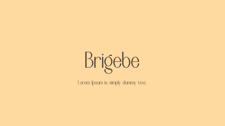 Brigebe Font