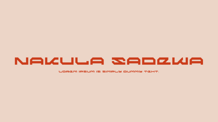 NAKULA SADEWA Font