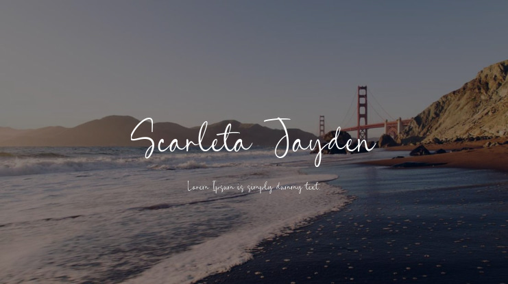 Scarleta Jayden Font