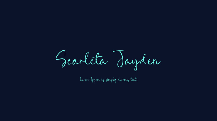 Scarleta Jayden Font