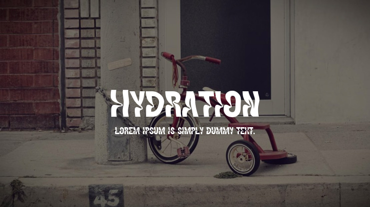 Hydration Font