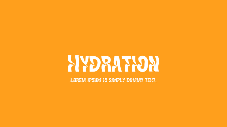 Hydration Font