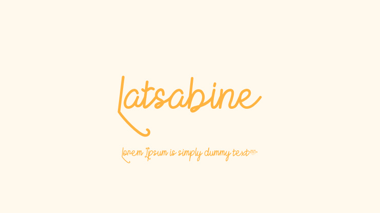 Latsabine Font