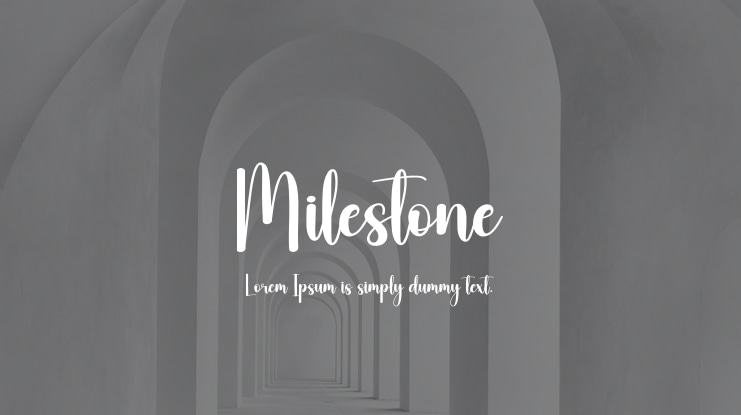 Milestone Font