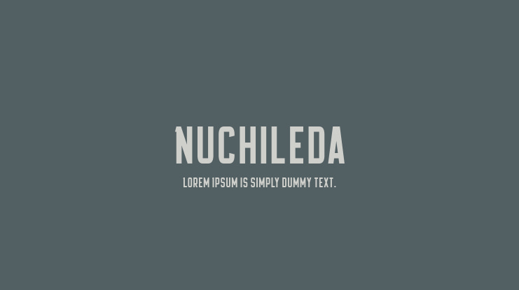 Nuchileda Font