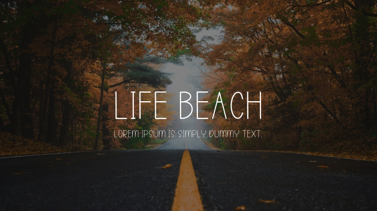 Life Beach Font