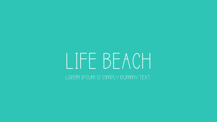 Life Beach Font