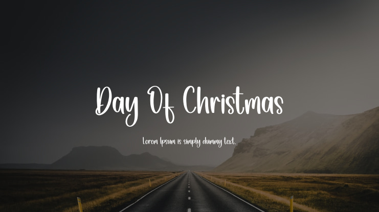Day Of Christmas Font
