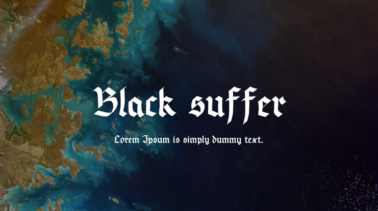 Black suffer Font