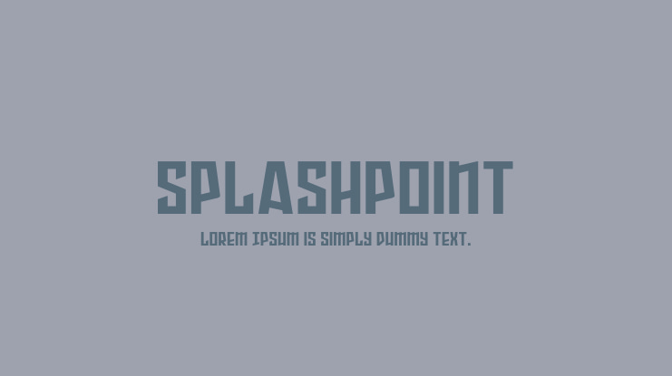 Splashpoint Font Family