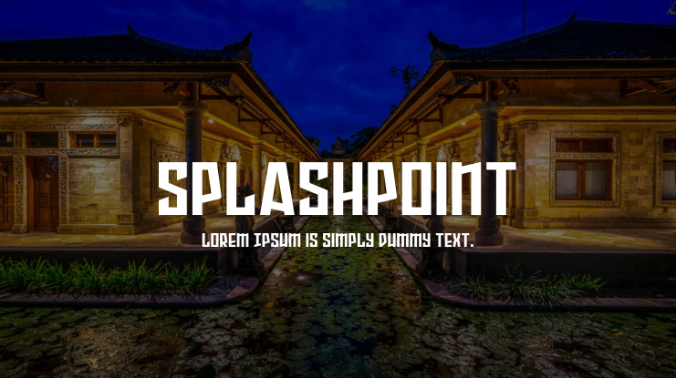 Splashpoint Font Family