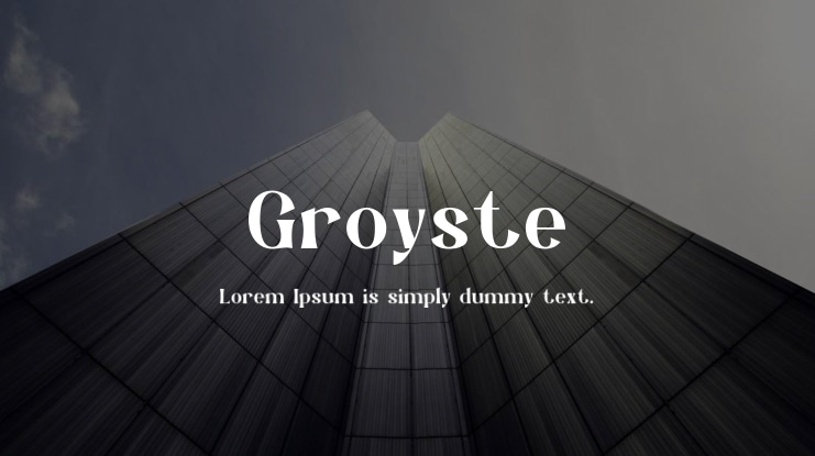 Groyste Font Family