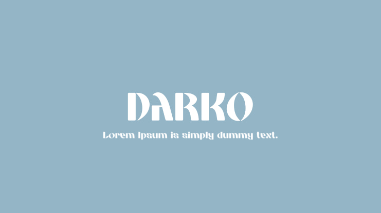 DARKO Font