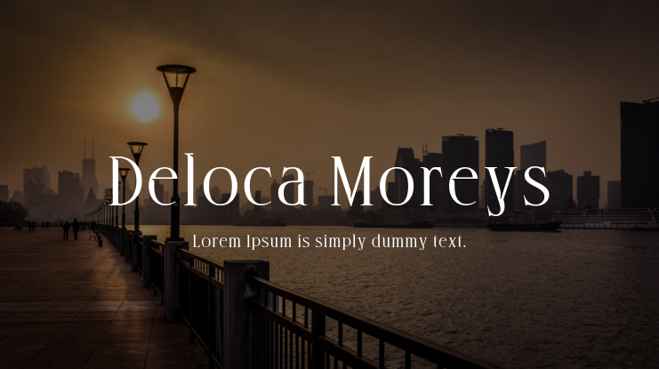 Deloca Moreys Font