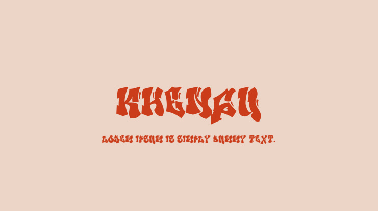 Khengu Font Family