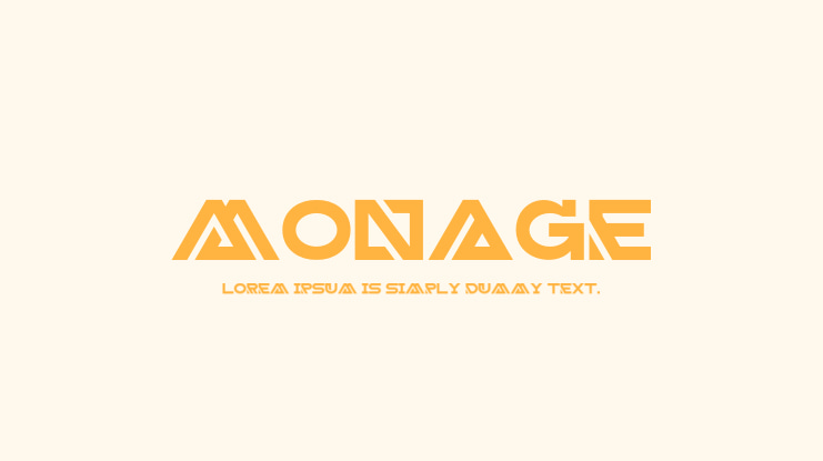 Monage Font