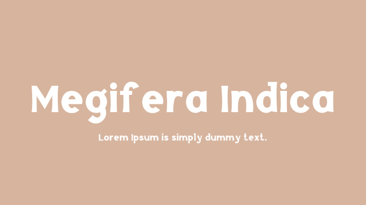 Megifera Indica Font Family