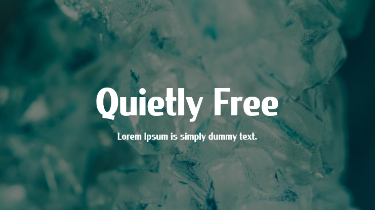 Quietly Free Font