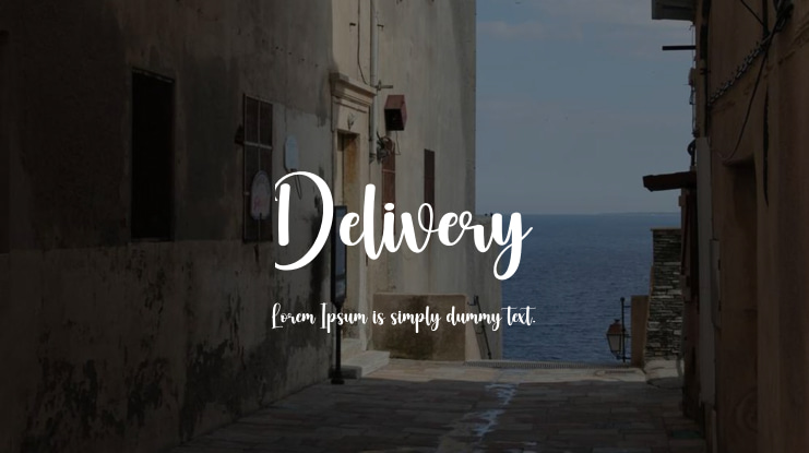 Delivery Font