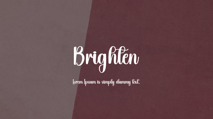 Brighten Font