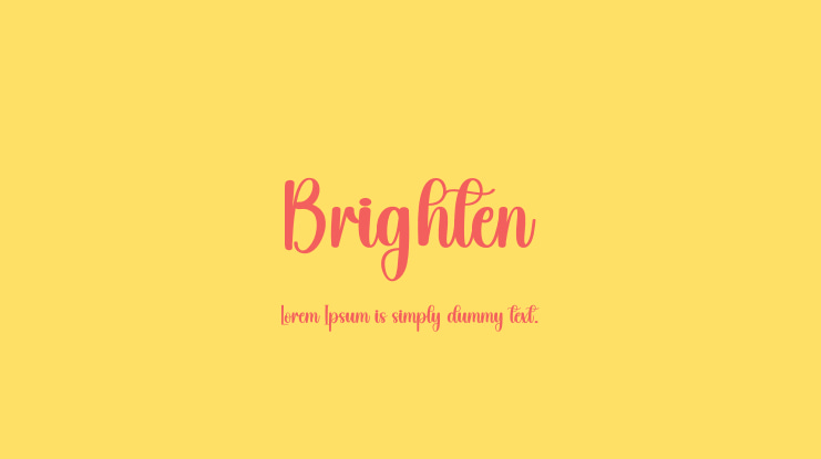 Brighten Font