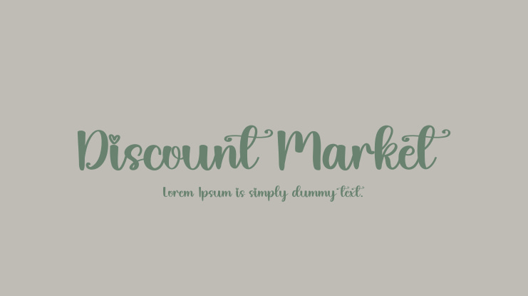 Discount Market Font