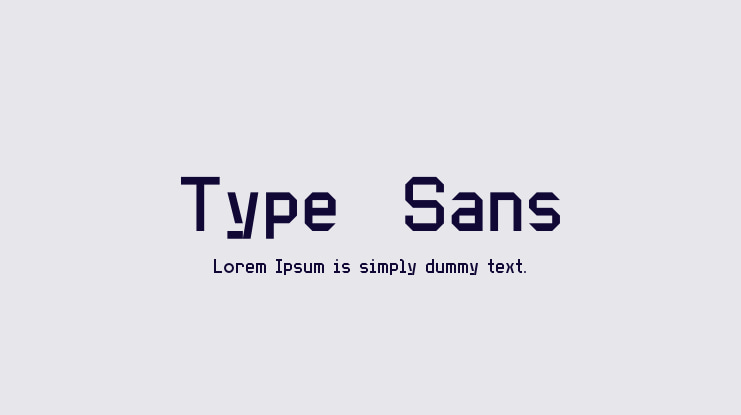 Type  Sans Font