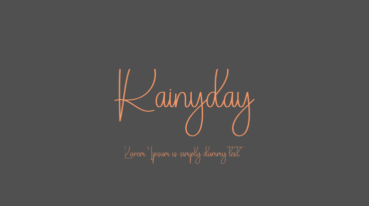 Rainyday Font