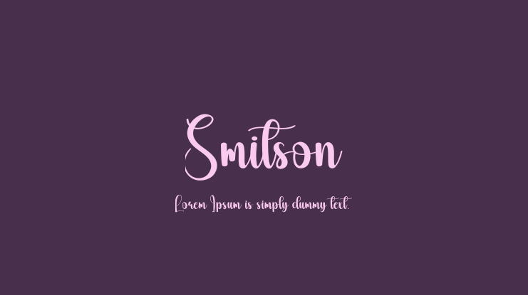 Smitson Font