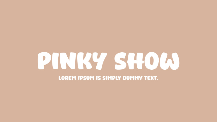 Pinky Show Font