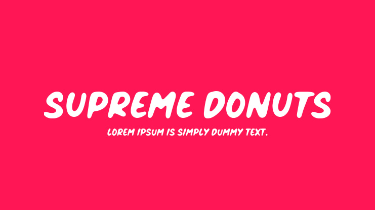 Supreme Donuts Font