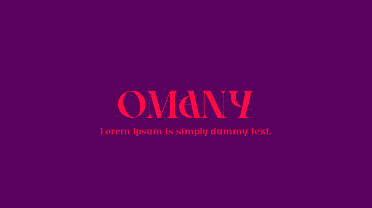 OMANY Font