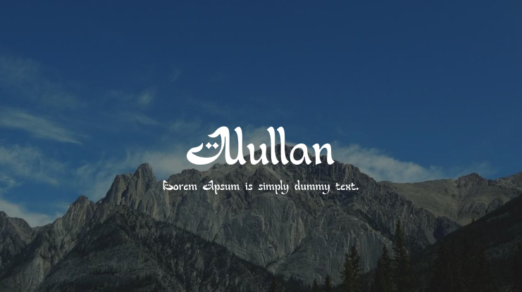 Nullan Font