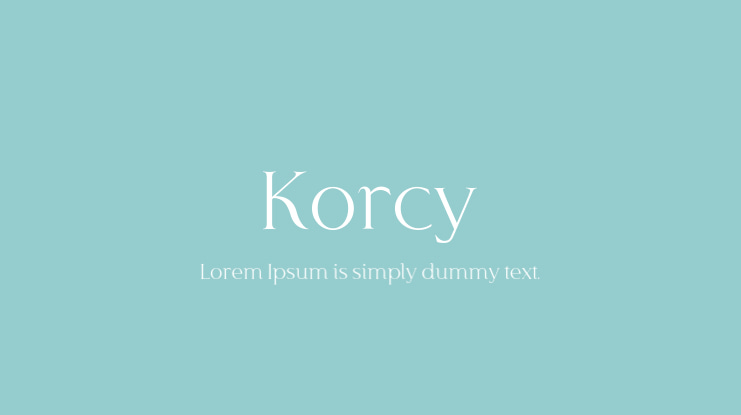 Korcy Font Family