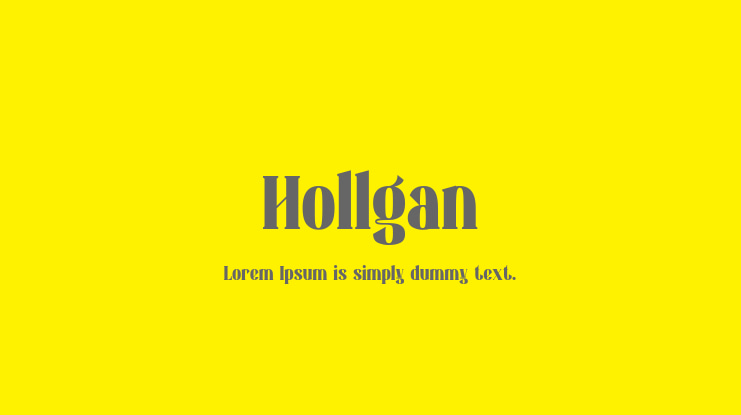 Hollgan Font Family