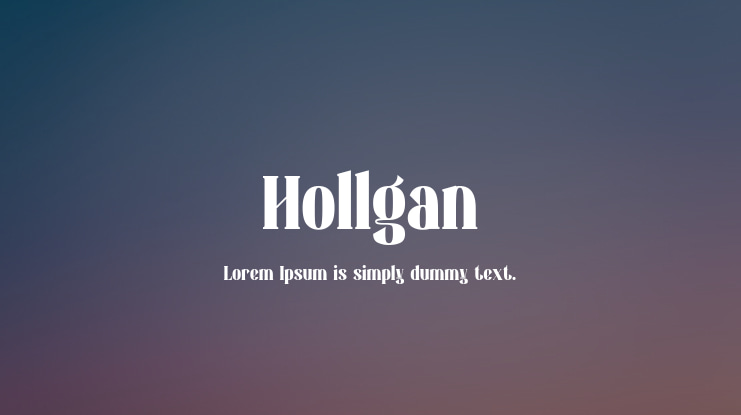 Hollgan Font Family