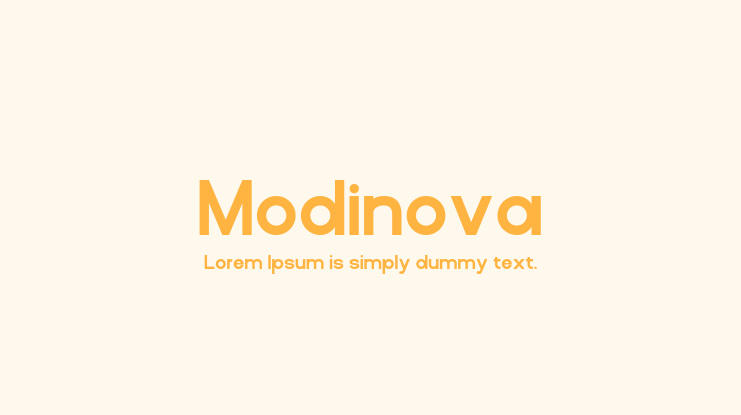 Modinova Font