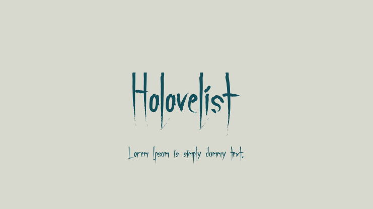 Holovelist Font