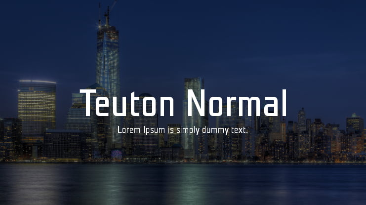 Teuton Normal Font