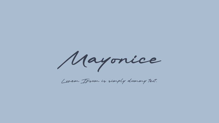 Mayonice Font